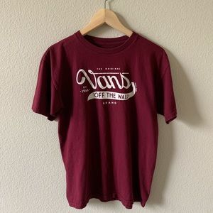 🌼Maroon Vans T-Shirt
